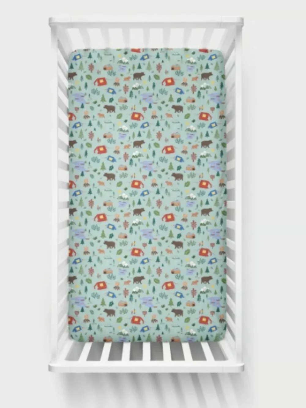 Little Sleepies Happy Campers Fitted Crib Sheet